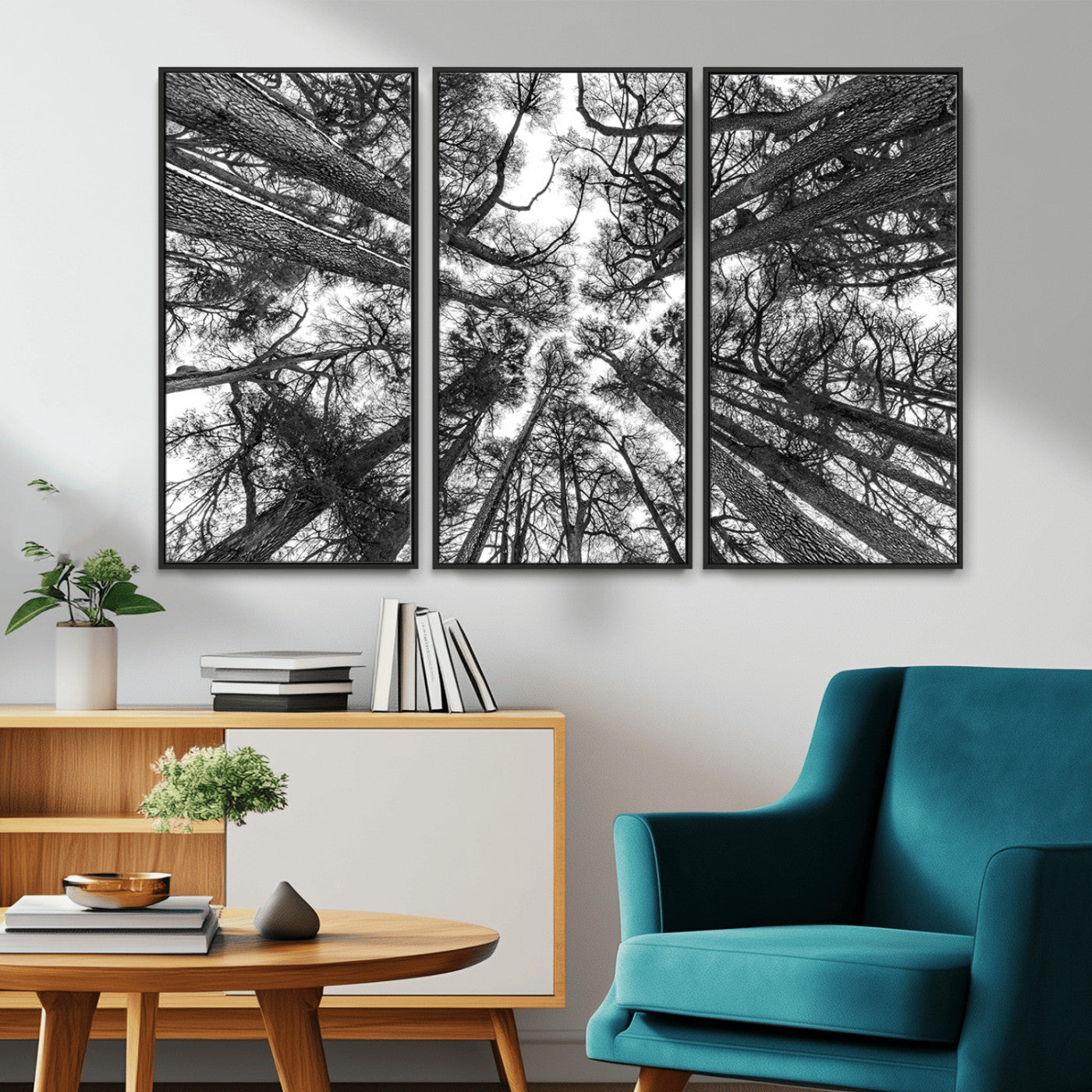 -Trees Contemporary Art Canvas Print