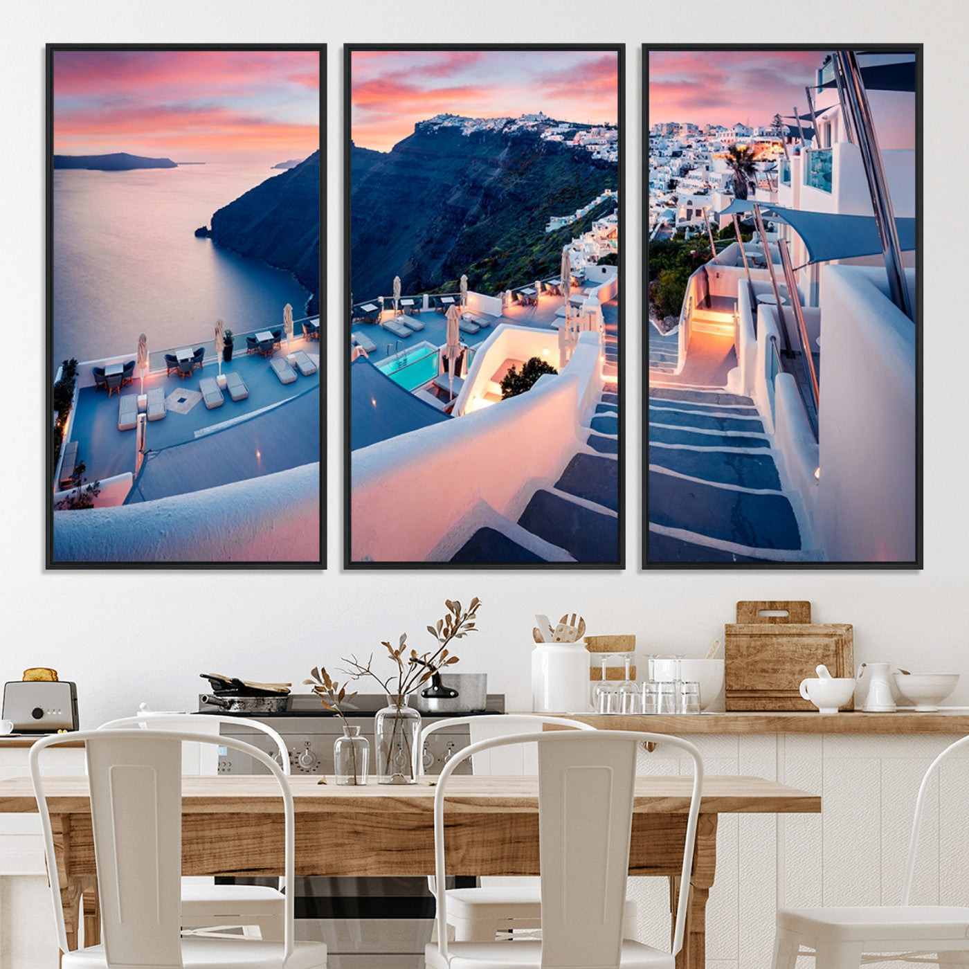 -Greece Santorini Wall Art Landscape Canvas Print