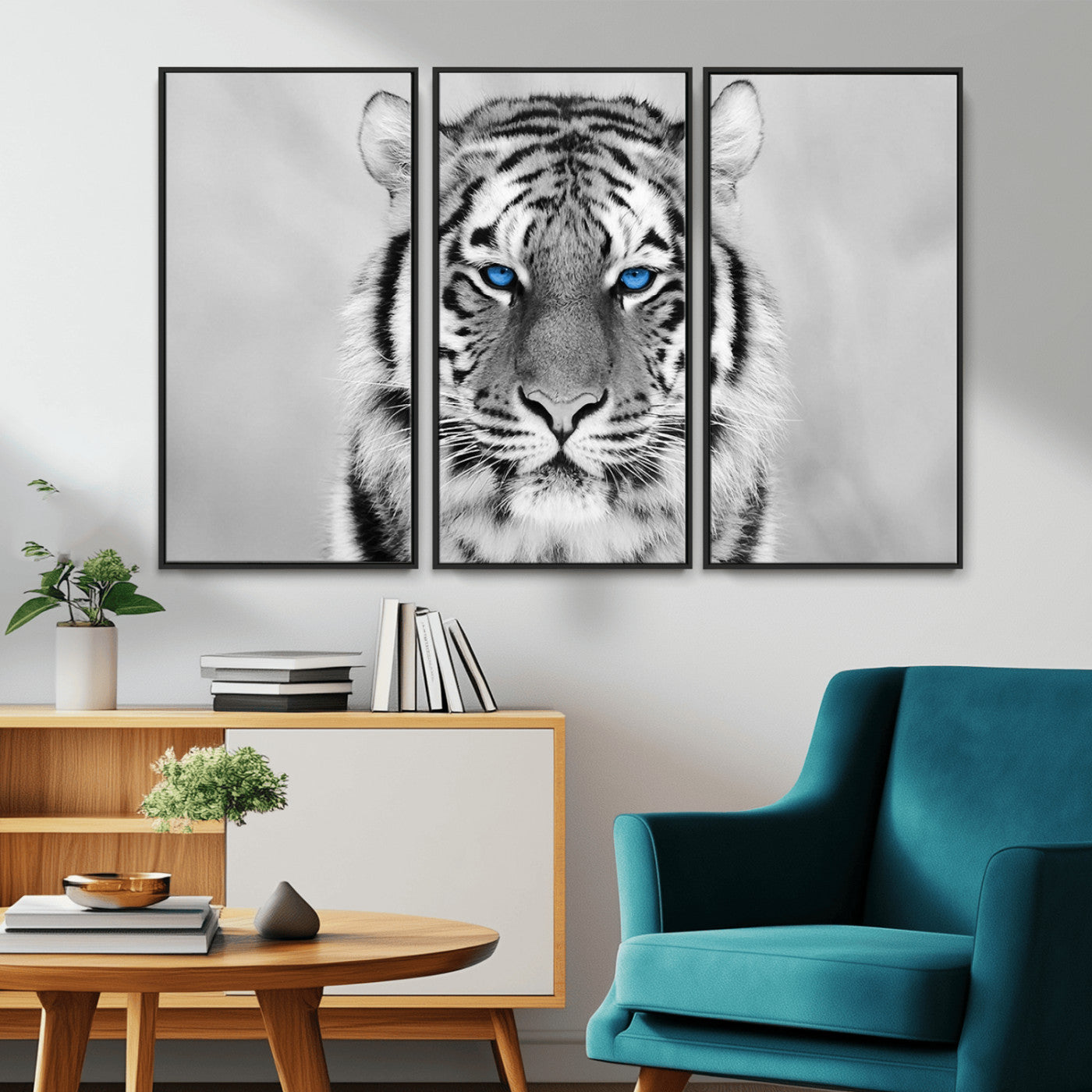 -Tiger Canvas Artwork Wall Art Print