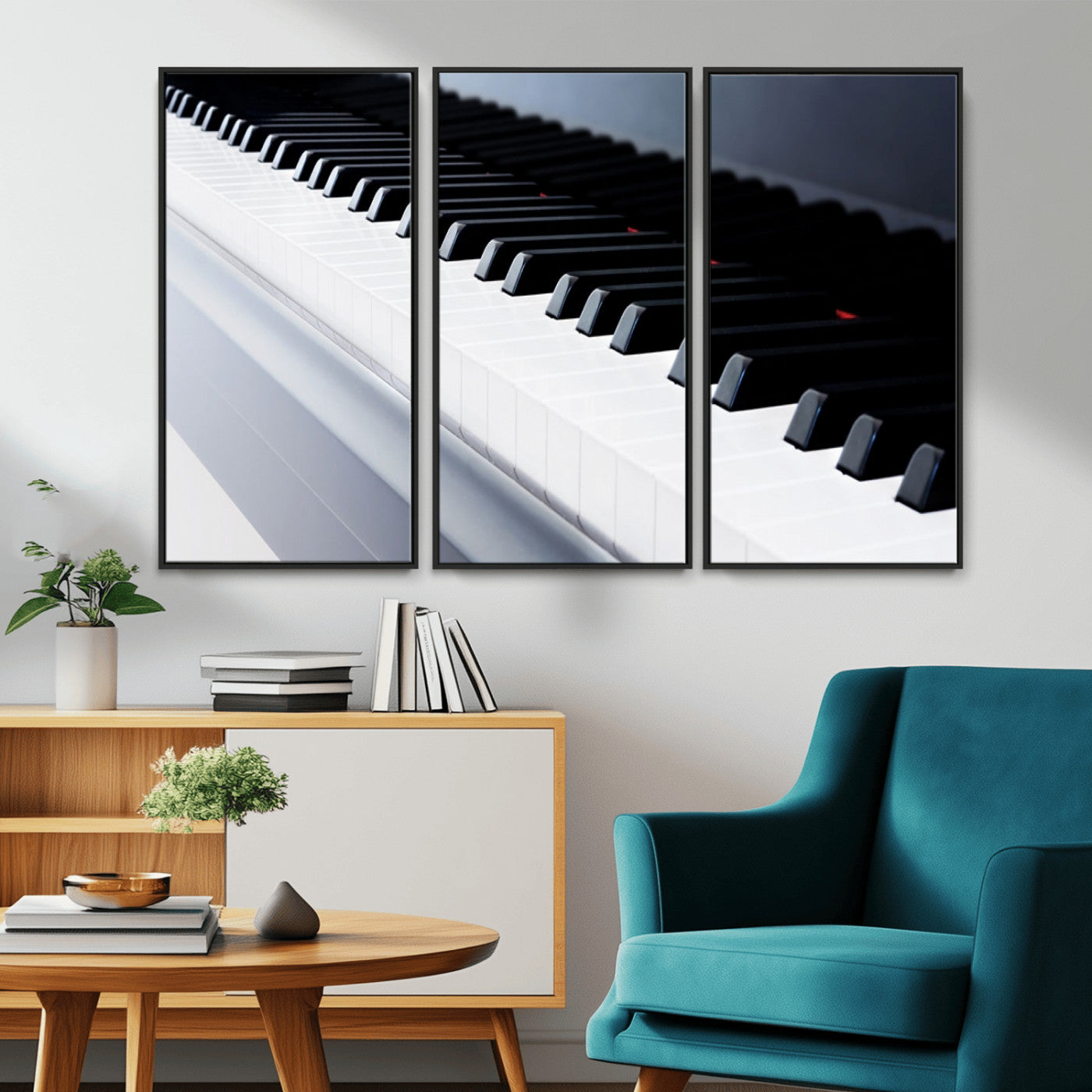 -Piano Artwork Canvas Wall Art Print
