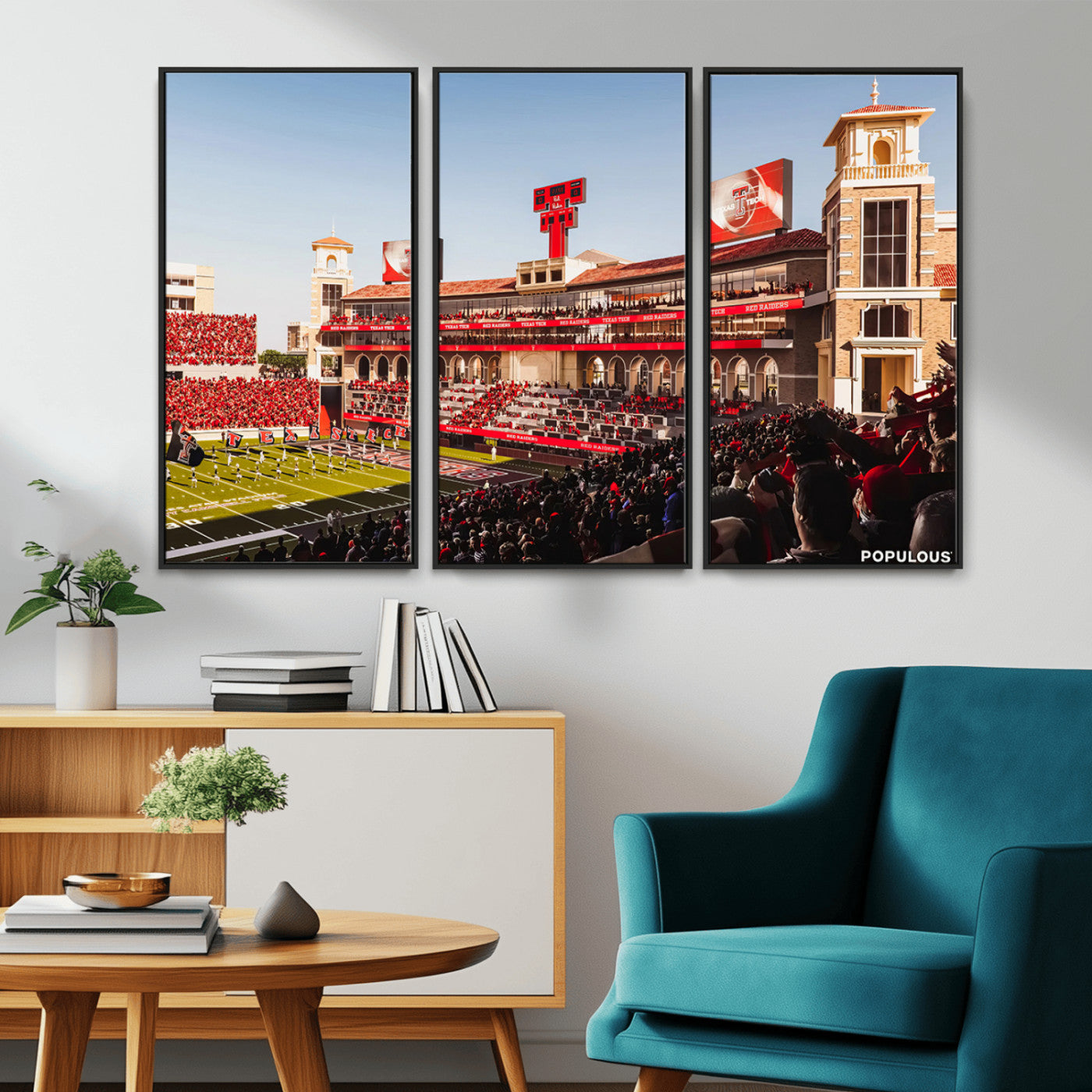 -Jones AT&T Stadium Texas Tech Red Raiders Wall Art | Large Att Stadium Canvas Print | College