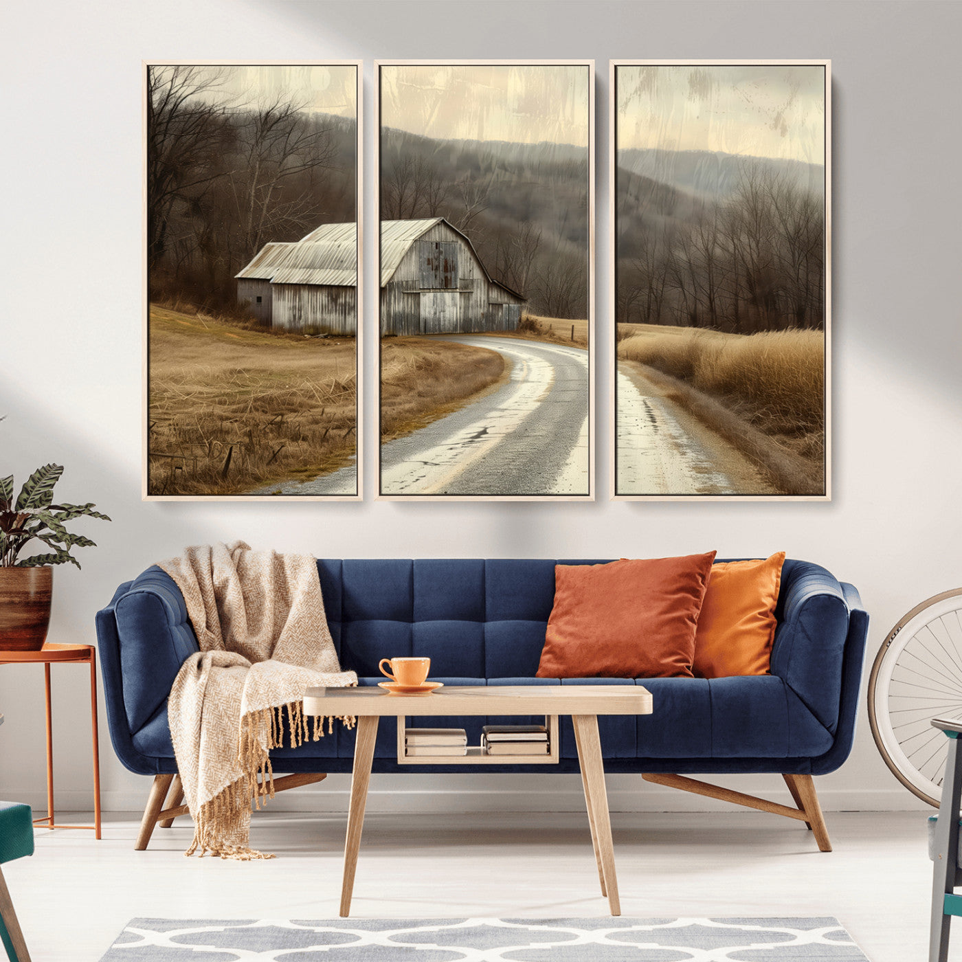 10376-MGV-CV-36X24-Vintage Barn for Farmhouse Wall Decor Canvas Print