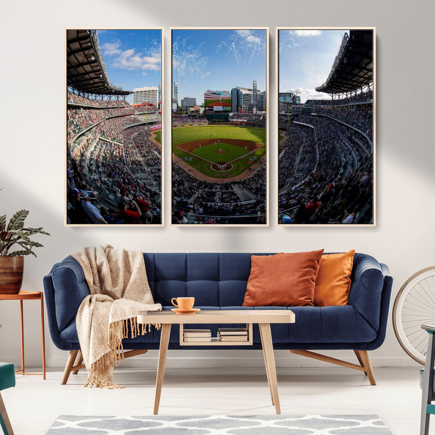 78608-MGV-CV-36X24-Truist Park Stadium Canvas Wall Art - Atlanta Braves Game Day Exclusive Decor