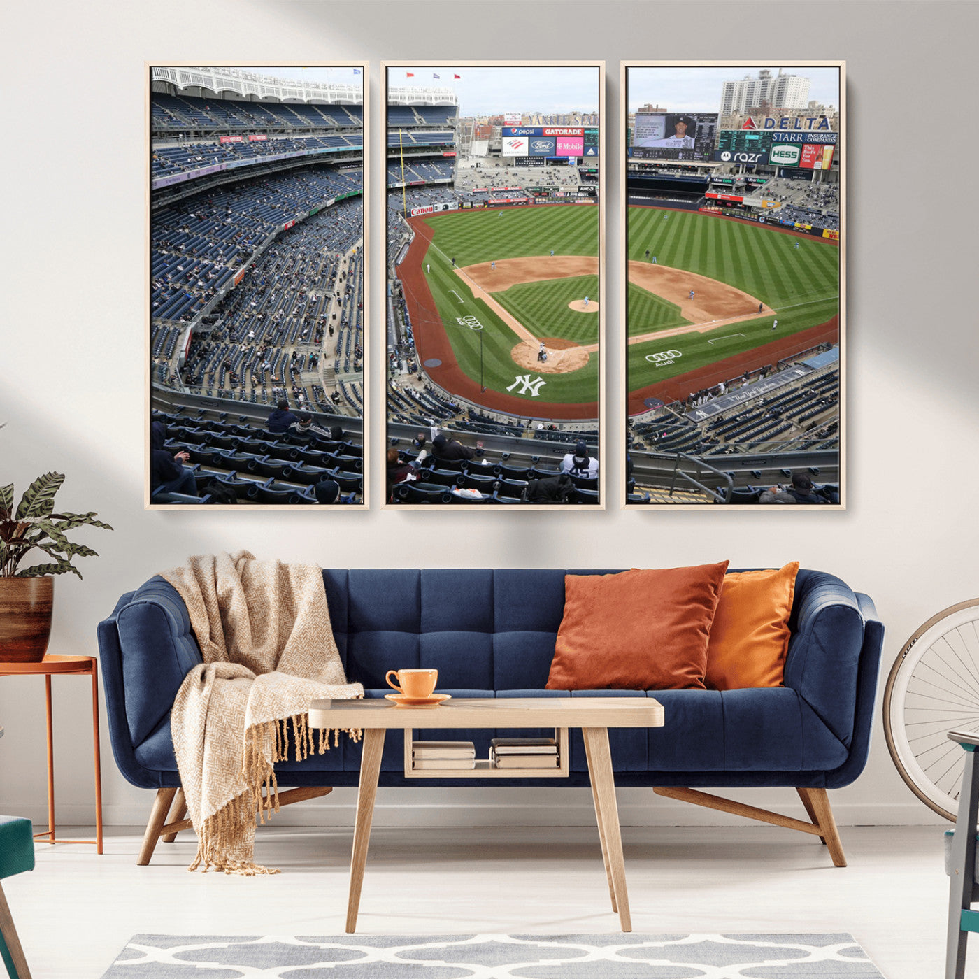 -New York Yankees Baseball Team Print - Yankee Stadium Wall Art Canvas Print