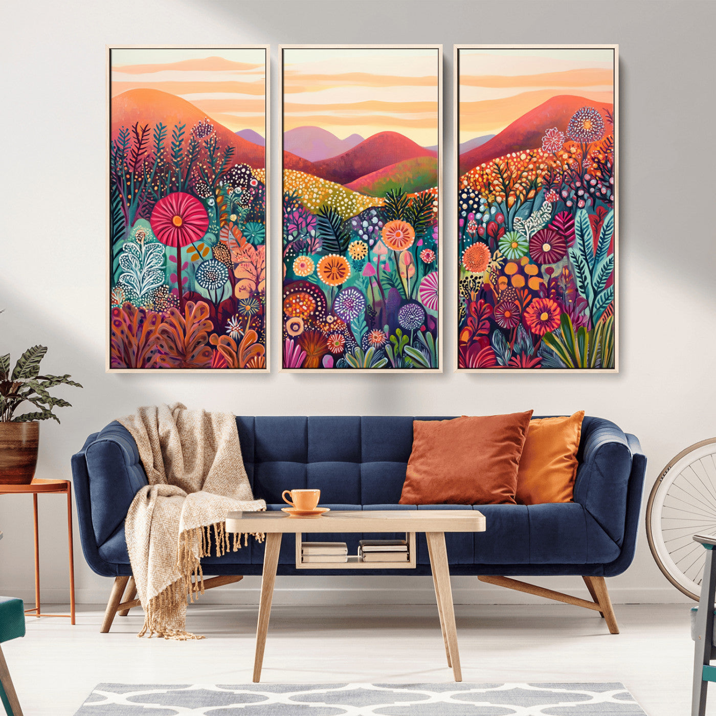 51484-MGV-CV-36X24-Yayoi Kusama 1986 Wall Art Print – Yayoi Kusama Wabi Sabi Japanese Wall Art Print - Vibrant Abstract