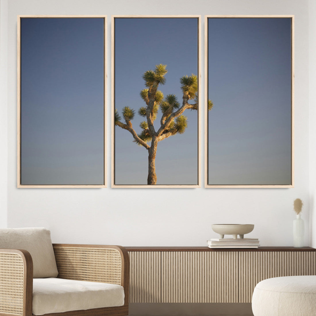 Joshua Tree Wall Art Canvas Print, Framed Southwestern Desert Landscape