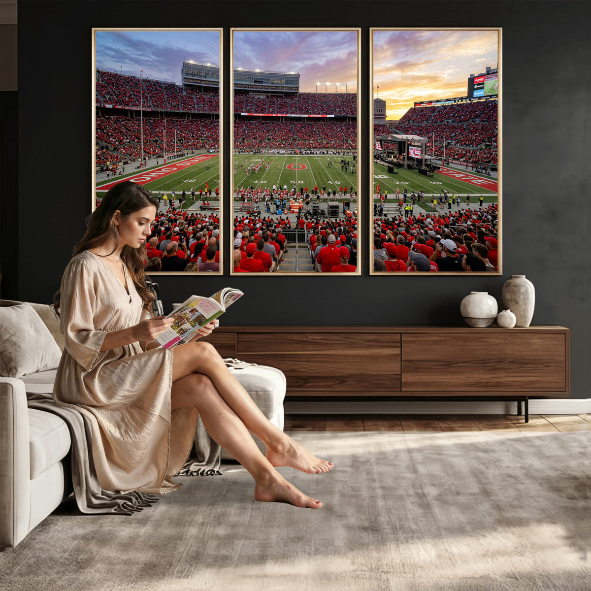 23196993-MGV-CV-36X24 - Stadium Wall Art Canvas Print