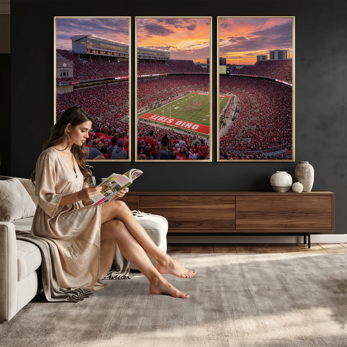 95137596-MGV-CV-36X24 - Stadium Wall Art Canvas Print