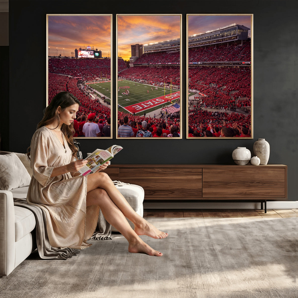 36125328-MGV-CV-36X24 - Stadium Wall Art Canvas Print