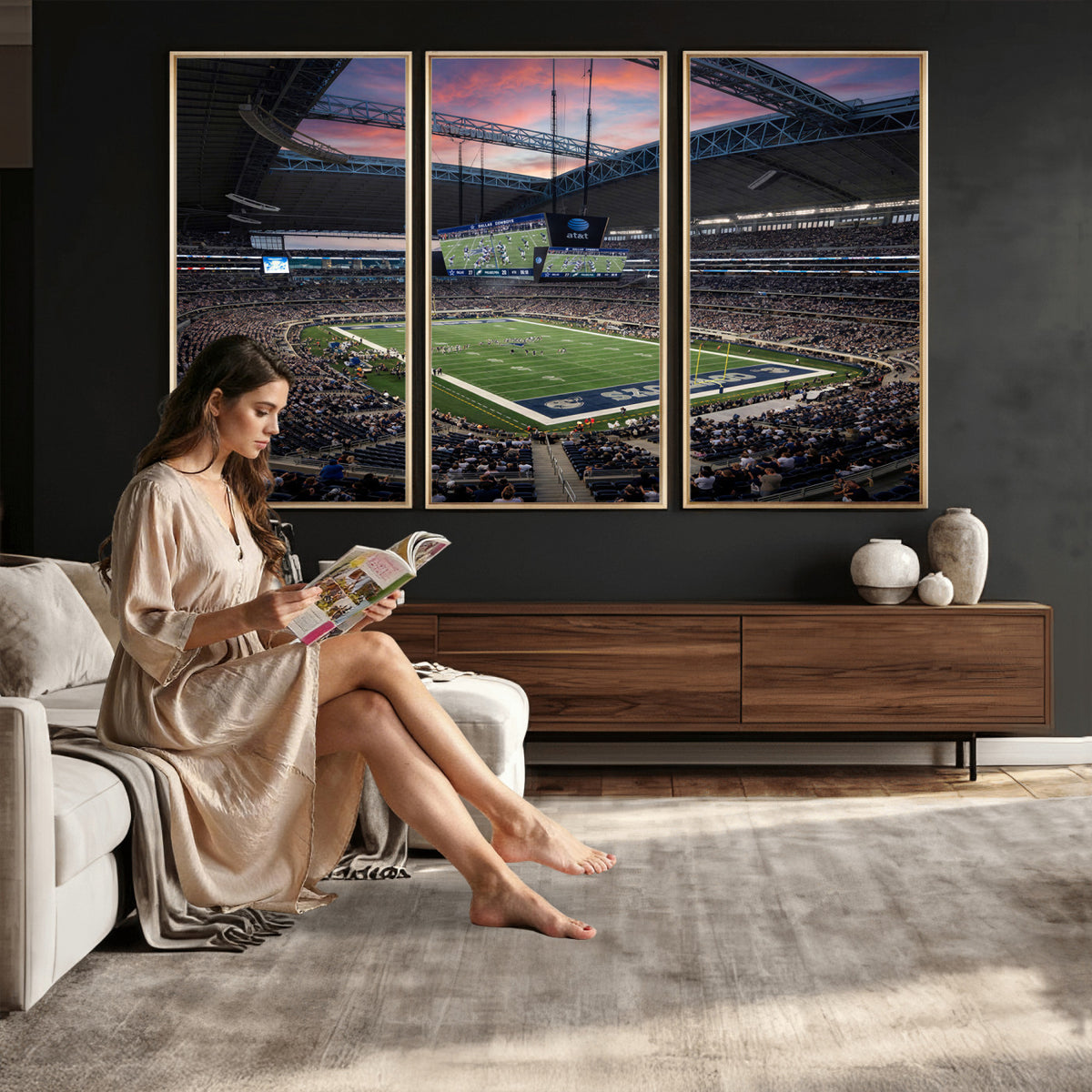 11530179-MGV-CV-36X24 - Stadium Wall Art Canvas Print