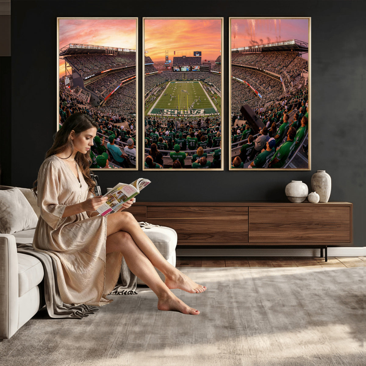 24458374-MGV-CV-36X24 - Stadium Wall Art Canvas Print