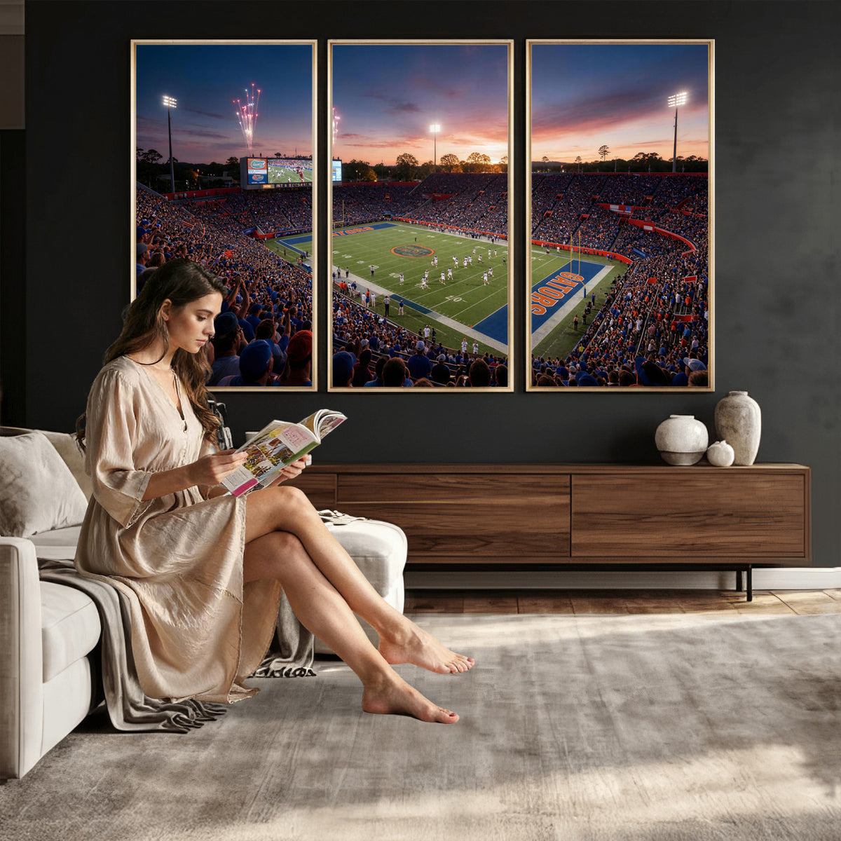 42817292-MGV-CV-36X24 - Stadium Wall Art Canvas Print