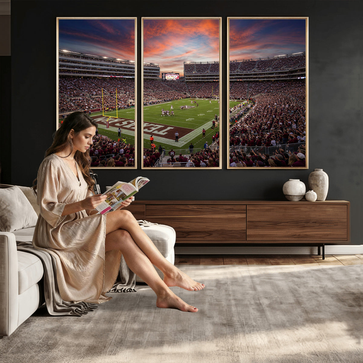 44328991-MGV-CV-36X24 - Stadium Wall Art Canvas Print