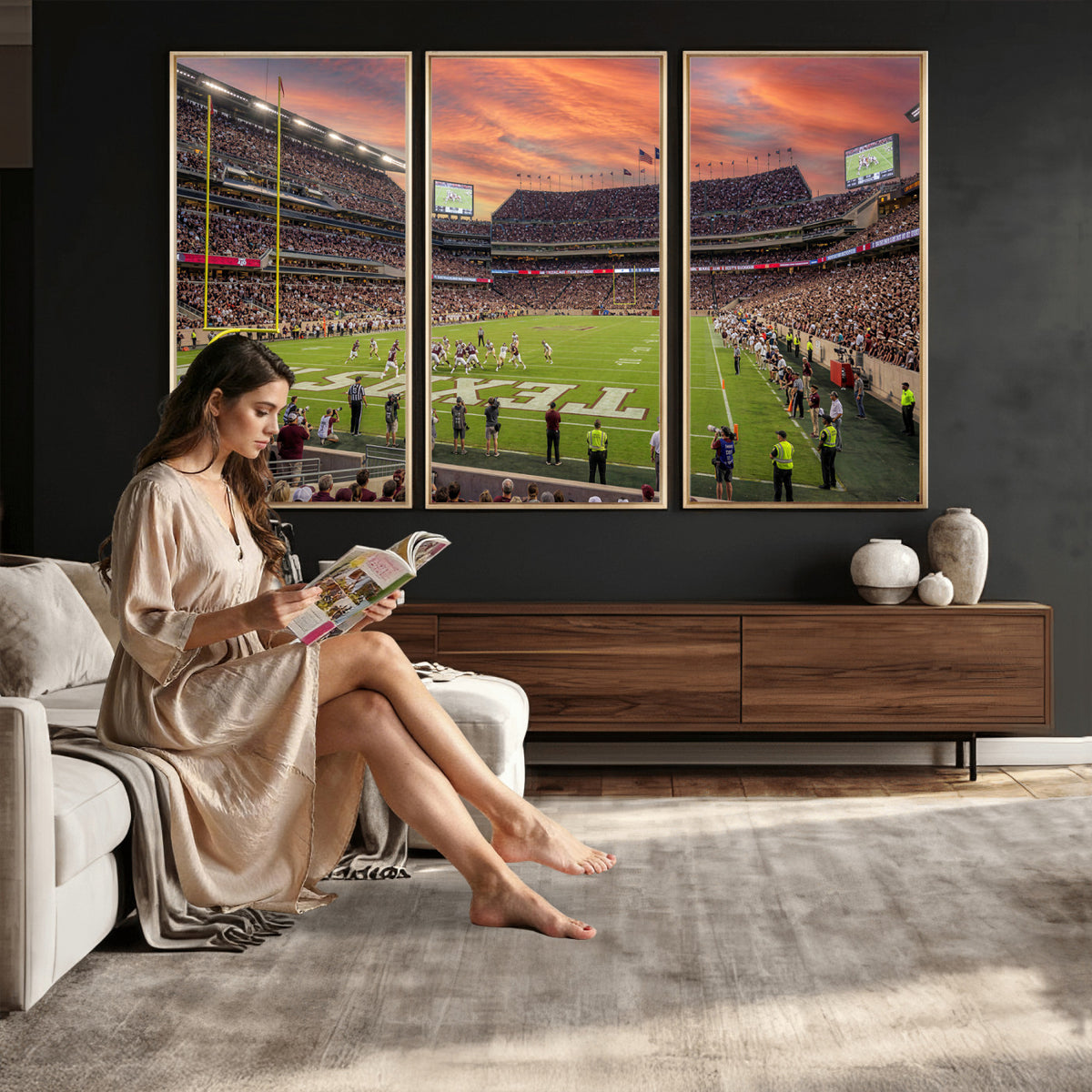 80055809-MGV-CV-36X24 - Stadium Wall Art Canvas Print