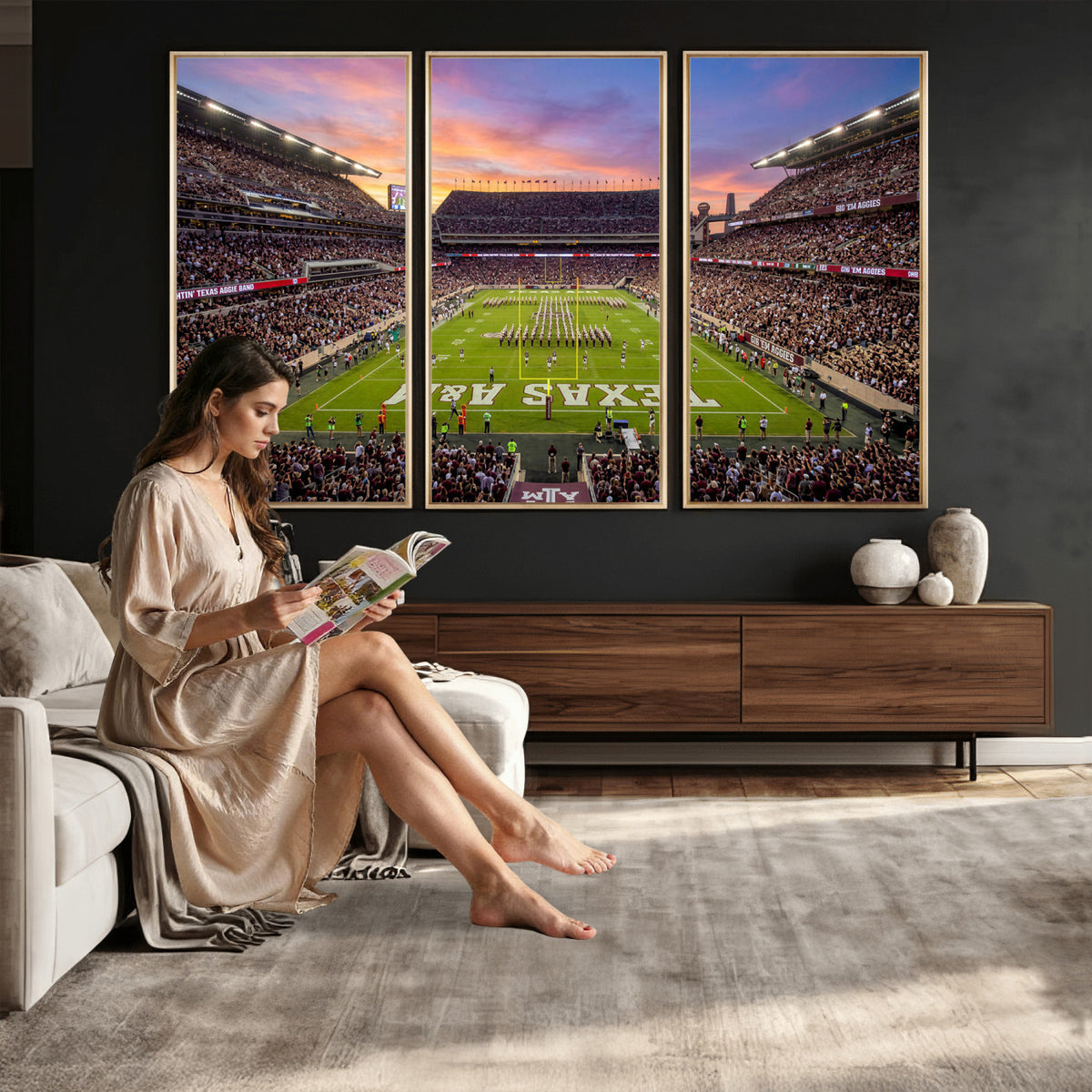 65952219-MGV-CV-36X24 - Stadium Wall Art Canvas Print