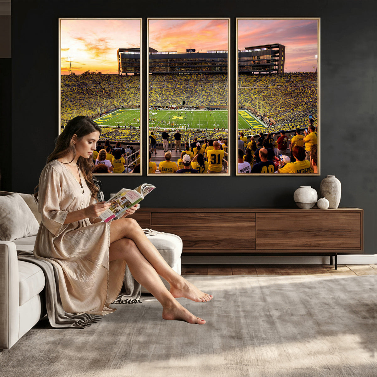 27265223-MGV-CV-36X24 - Stadium Wall Art Canvas Print