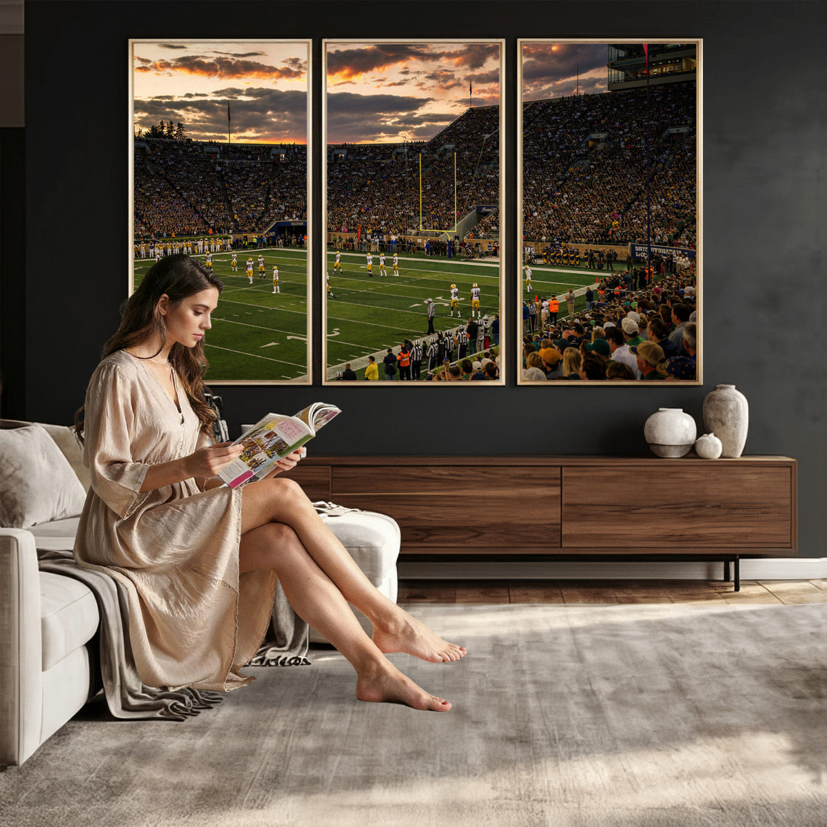 17703678-MGV-CV-36X24 - Stadium Wall Art Canvas Print