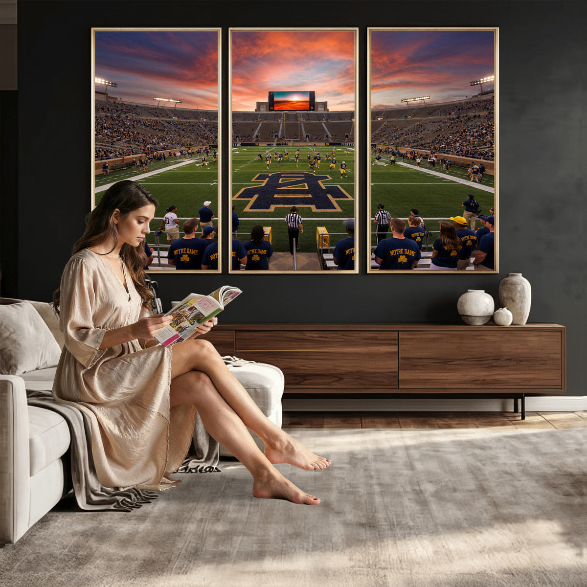 75411323-MGV-CV-36X24 - Stadium Wall Art Canvas Print