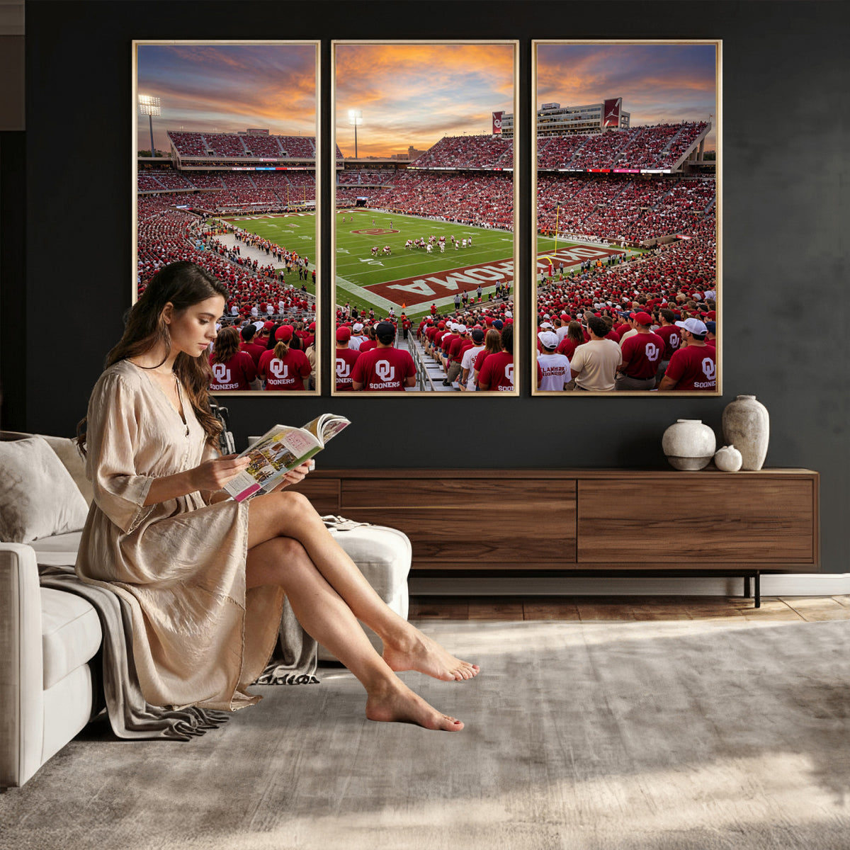 92718741-MGV-CV-36X24 - Stadium Wall Art Canvas Print