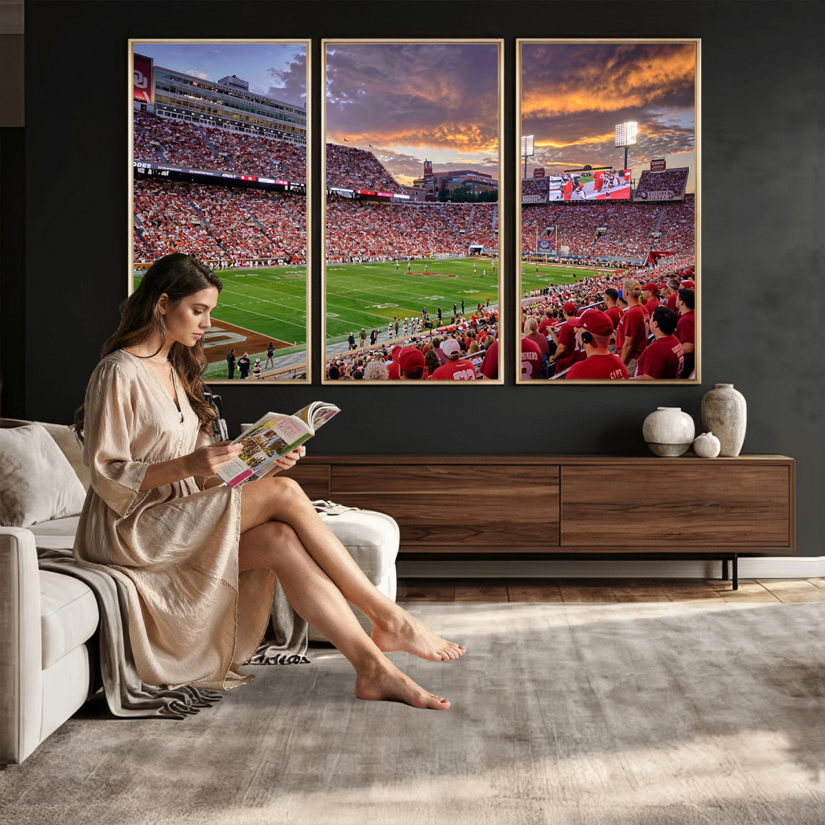 47794729-MGV-CV-36X24 - Stadium Wall Art Canvas Print