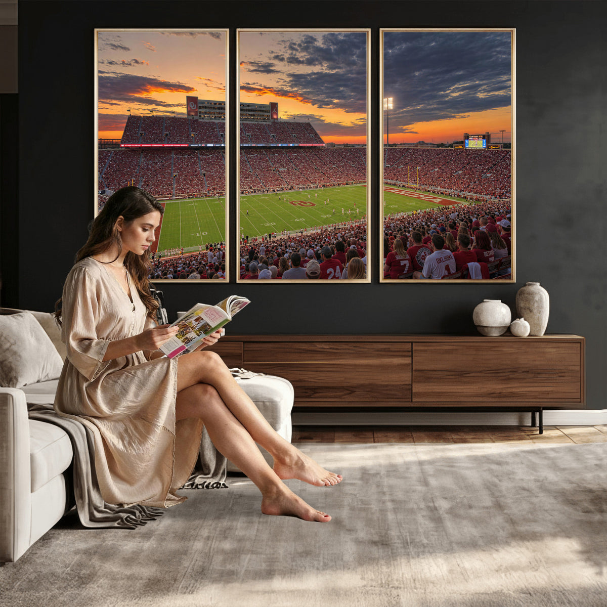 75444407-MGV-CV-36X24 - Stadium Wall Art Canvas Print