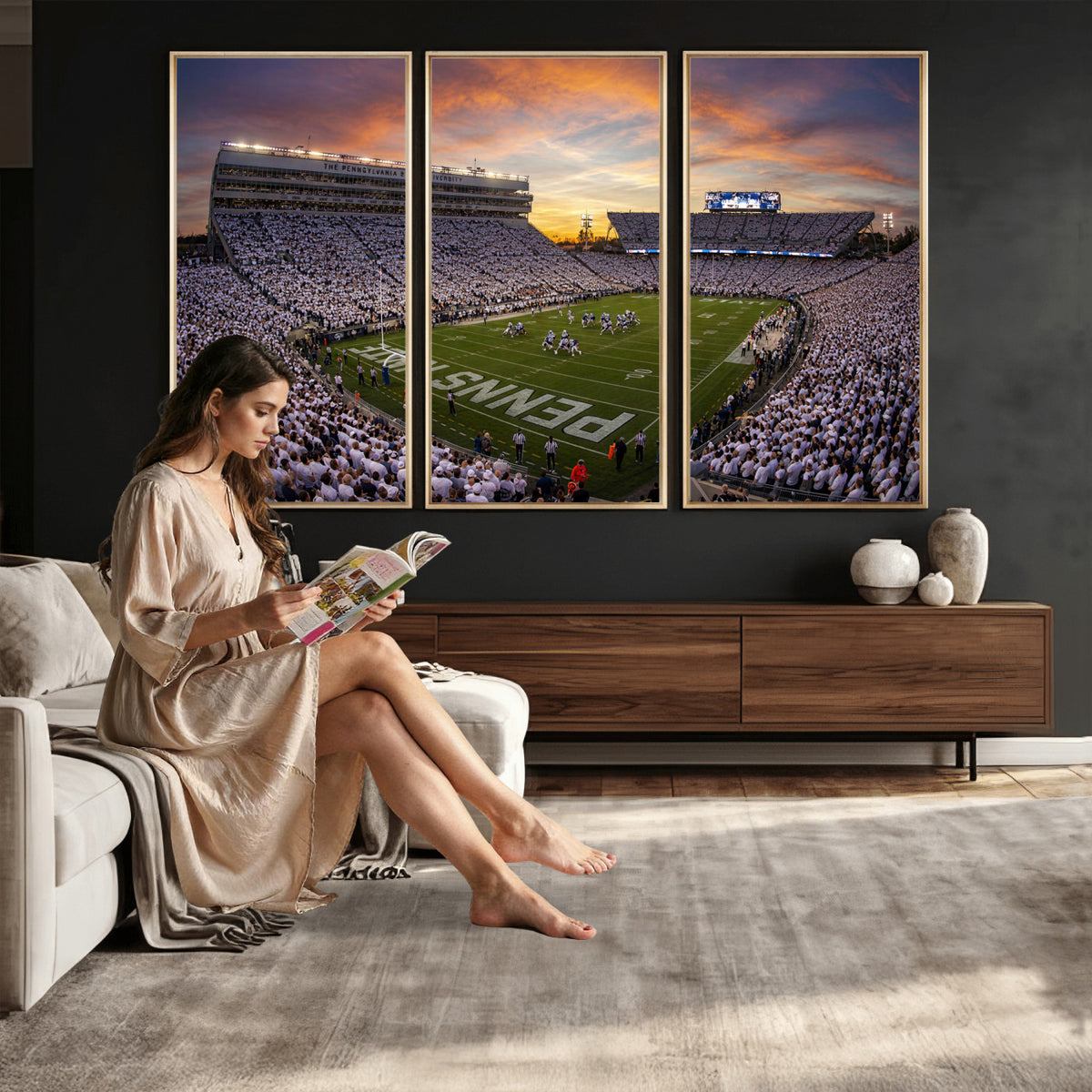 37485833-MGV-CV-36X24 - Stadium Wall Art Canvas Print