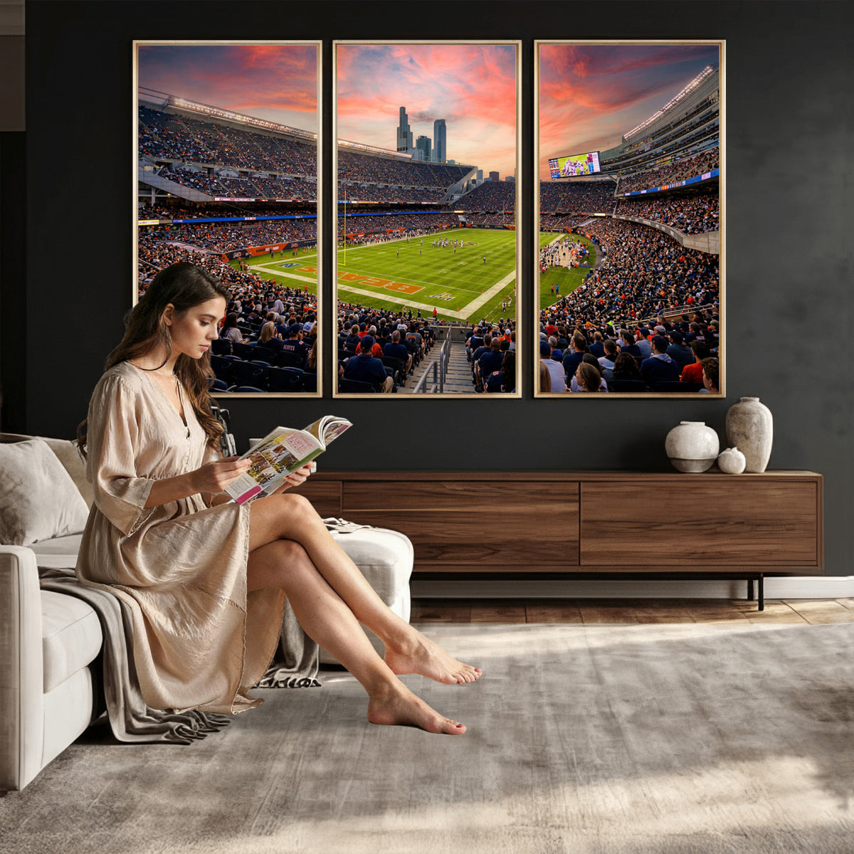 38873544-MGV-CV-36X24 - Stadium Wall Art Canvas Print