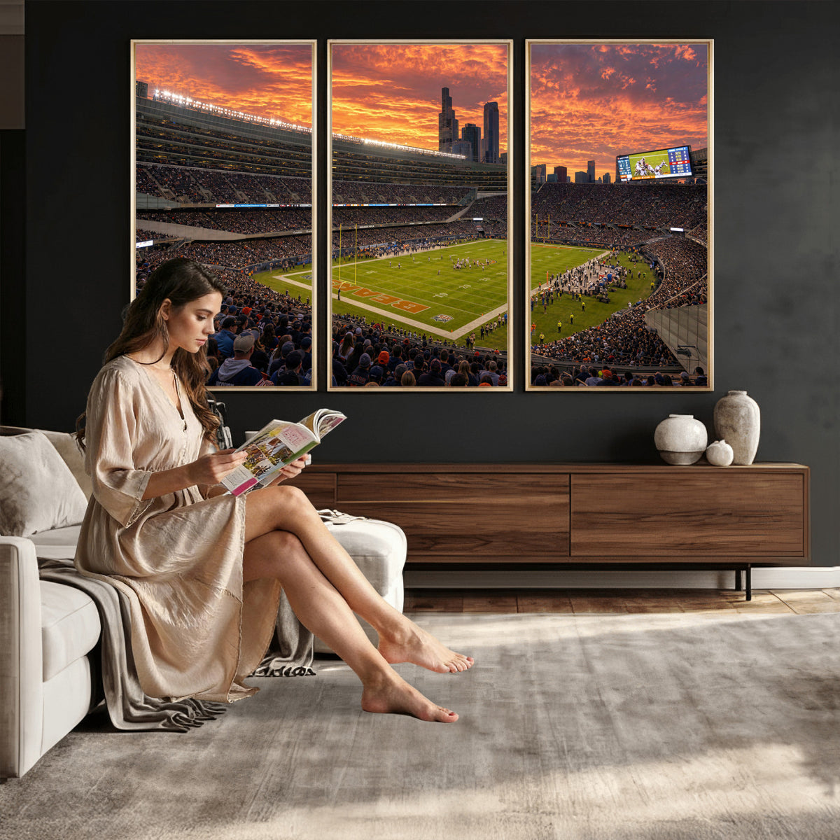 25159364-MGV-CV-36X24 - Stadium Wall Art Canvas Print