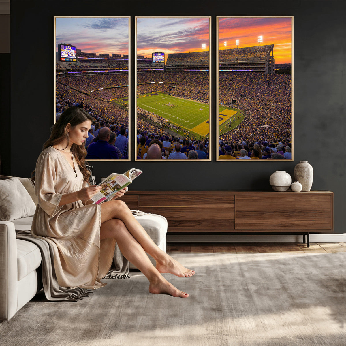 91303167-MGV-CV-36X24 - Stadium Wall Art Canvas Print