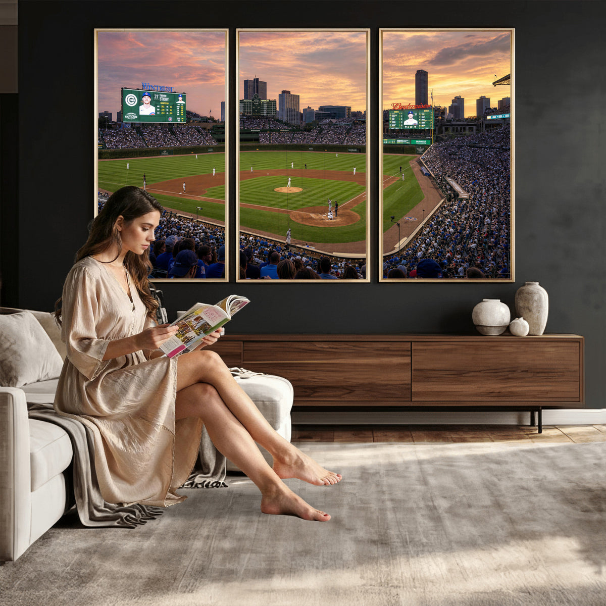 41641466-MGV-CV-36X24 - Stadium Wall Art Canvas Print