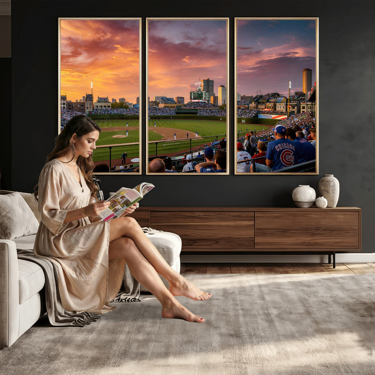 94073020-MGV-CV-36X24 - Stadium Wall Art Canvas Print
