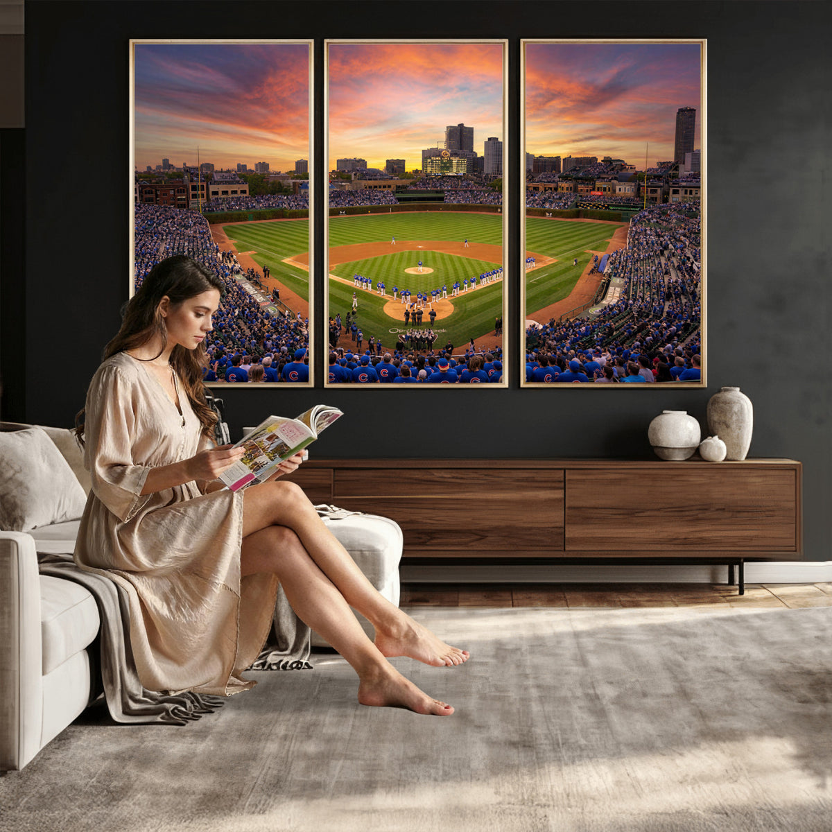 42812246-MGV-CV-36X24 - Stadium Wall Art Canvas Print