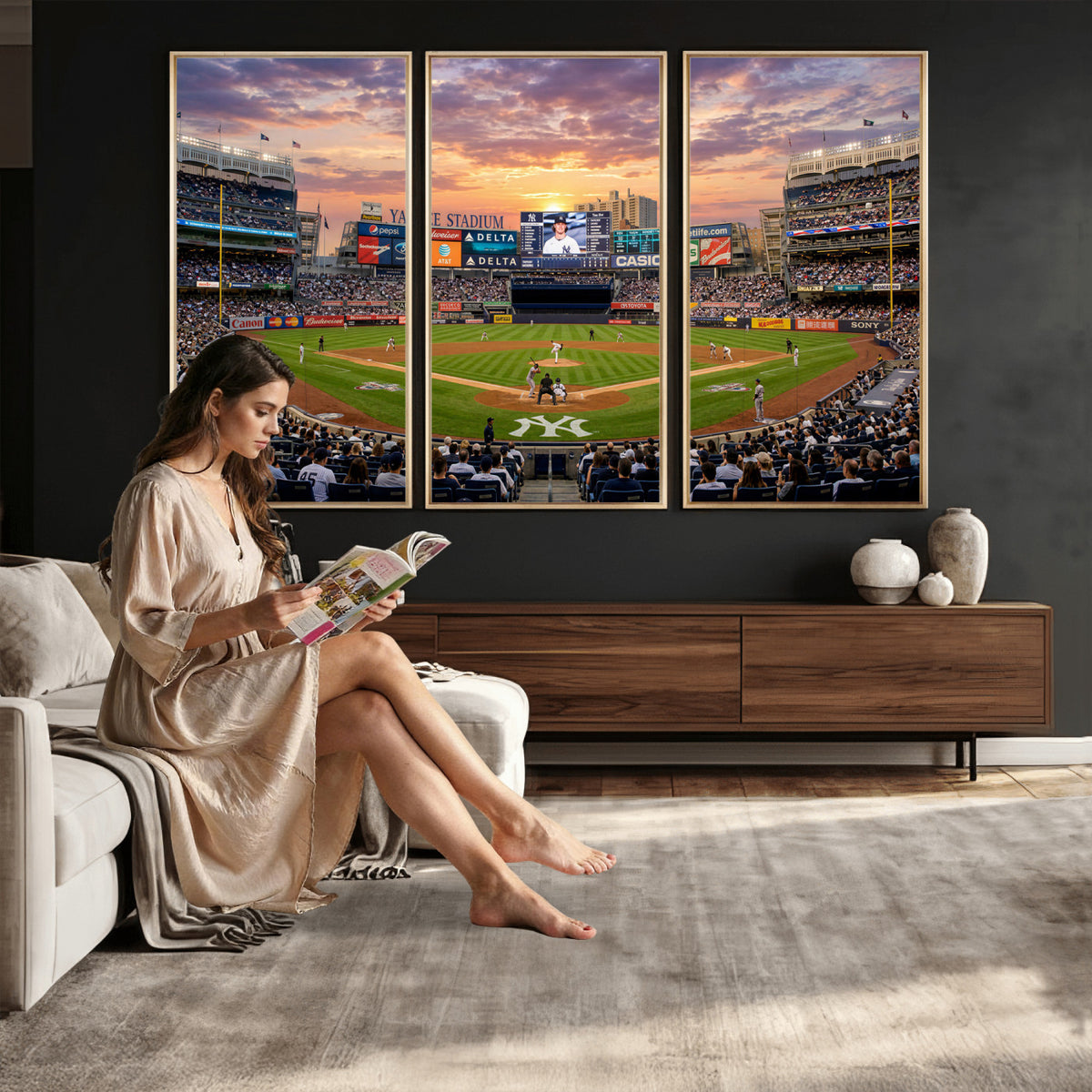 26297292-MGV-CV-36X24 - Stadium Wall Art Canvas Print