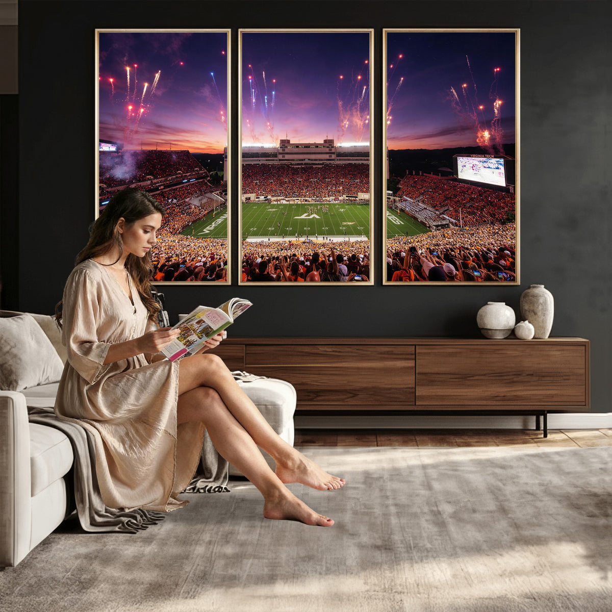 60785214-MGV-CV-36X24 - Stadium Wall Art Canvas Print