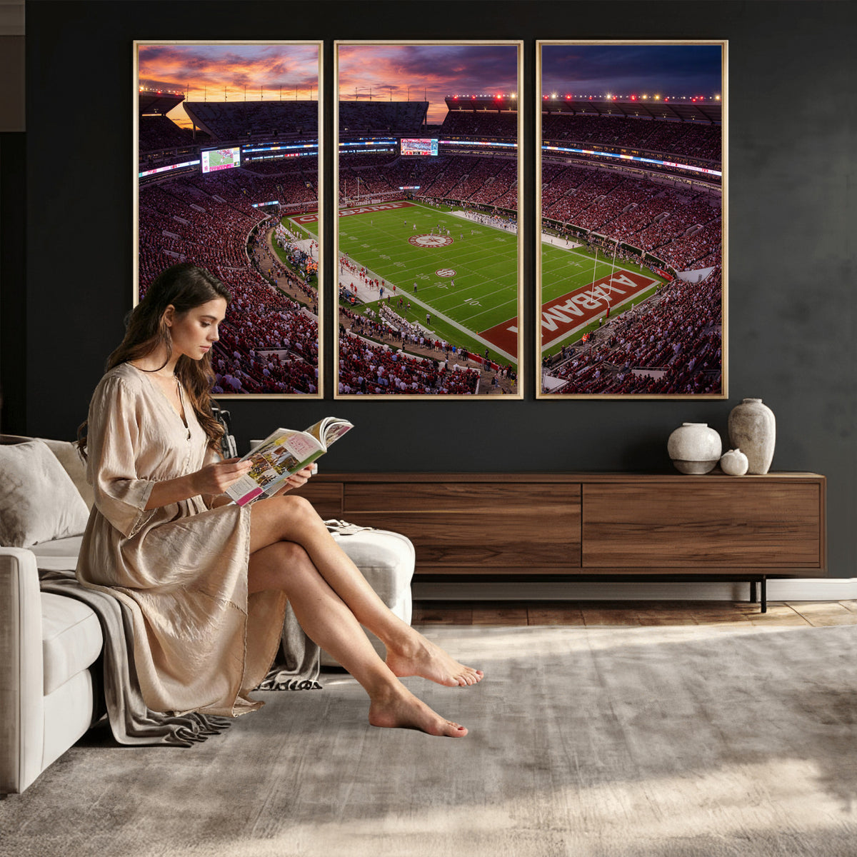 59537492-MGV-CV-36X24 - Stadium Wall Art Canvas Print