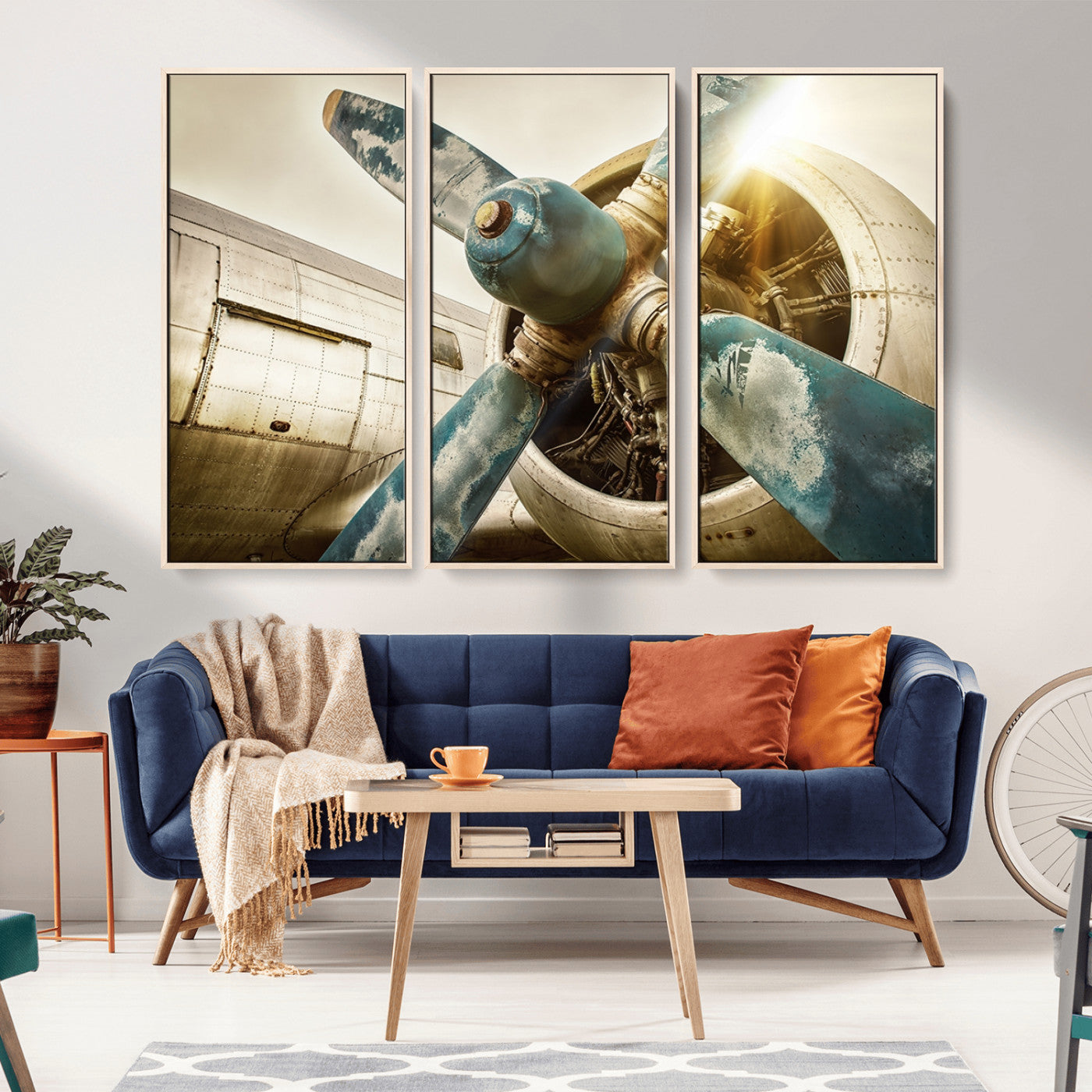 14106-MGV-CV-36X24-Vintage Airplane Canvas Print