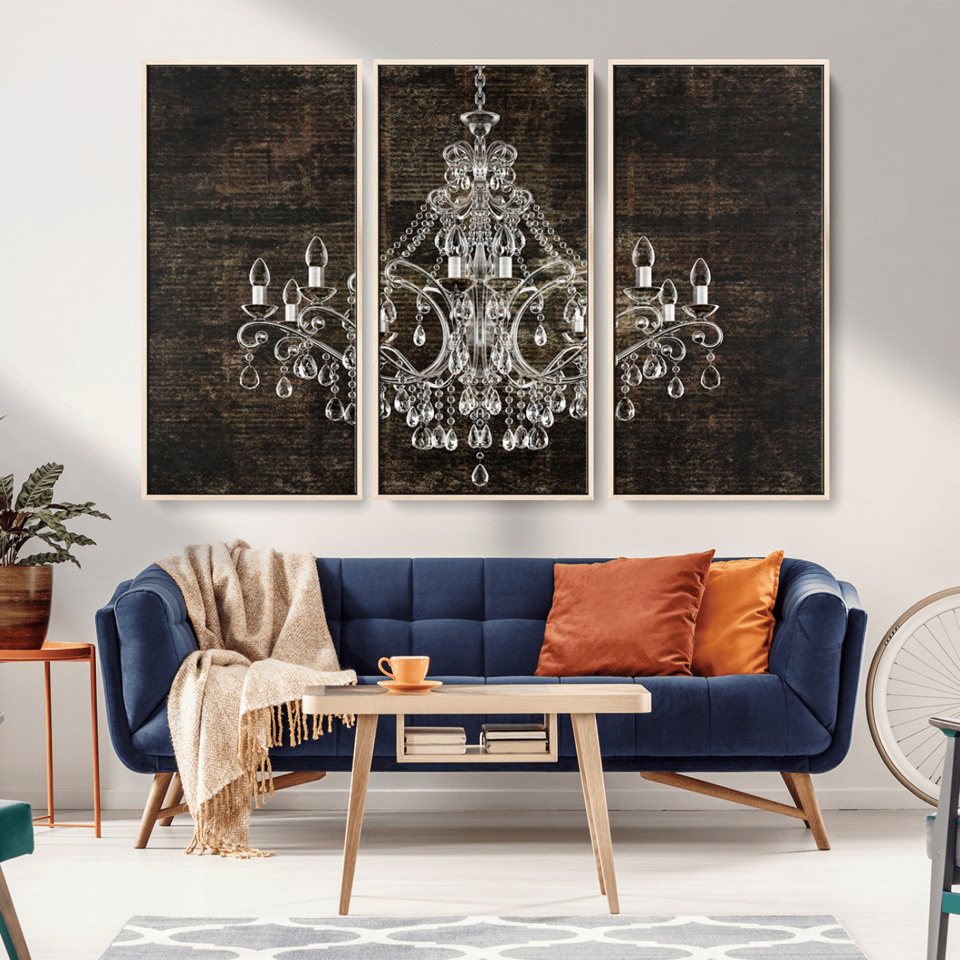 69434-MGV-CV-36X24-Rustic Chandelier Canvas Print