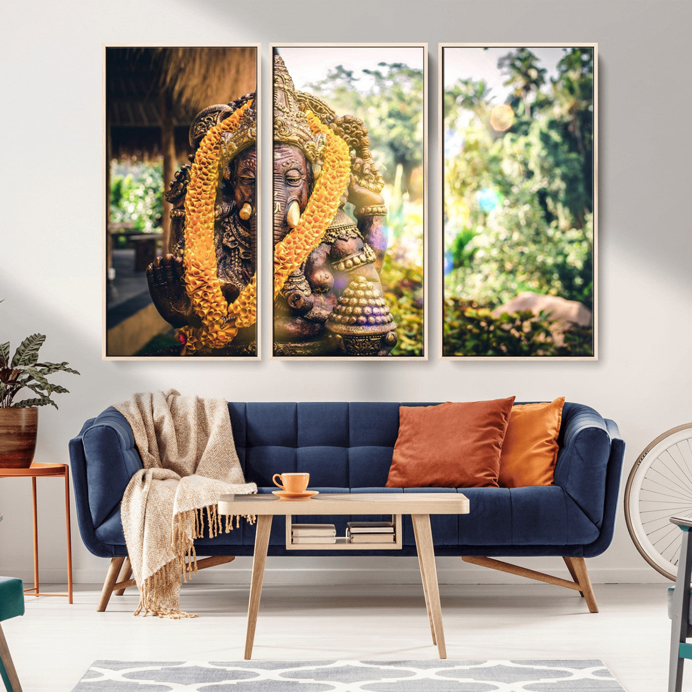 -Hinduism Statue Wall Art Canvas Print