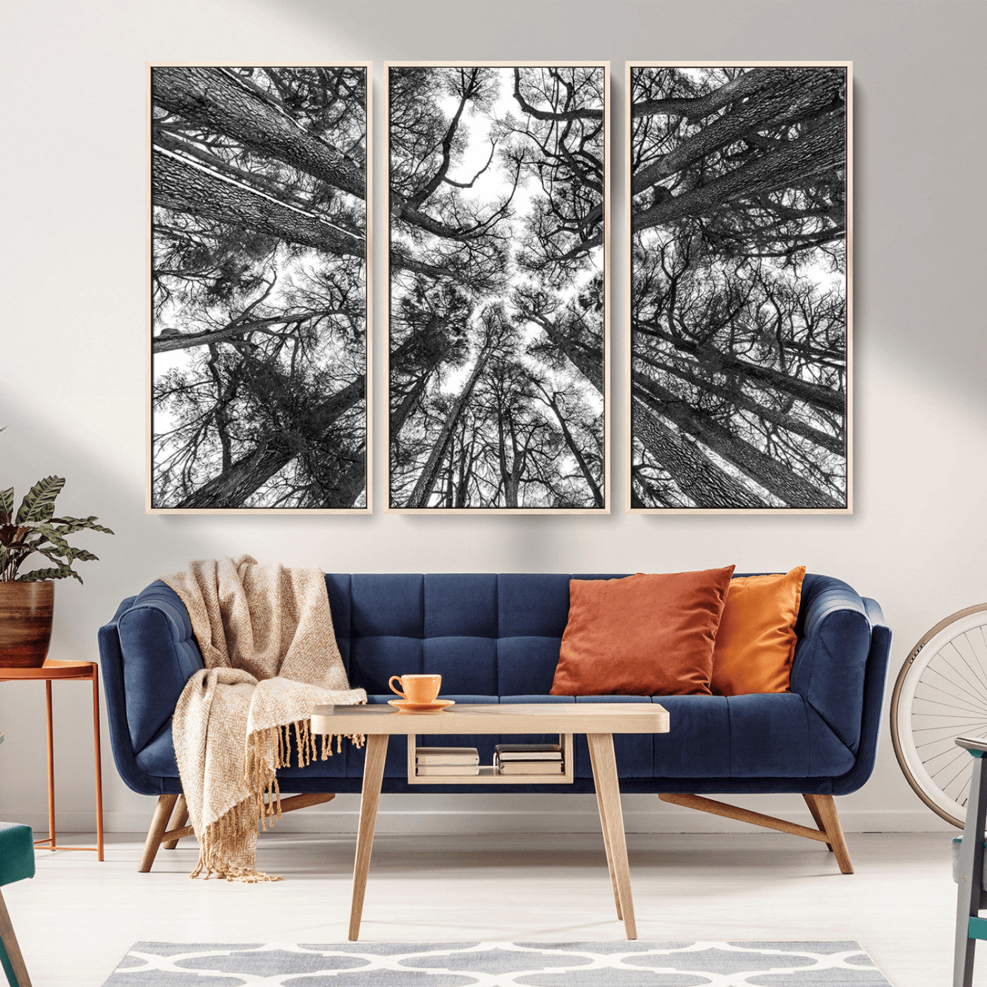 -Trees Contemporary Art Canvas Print