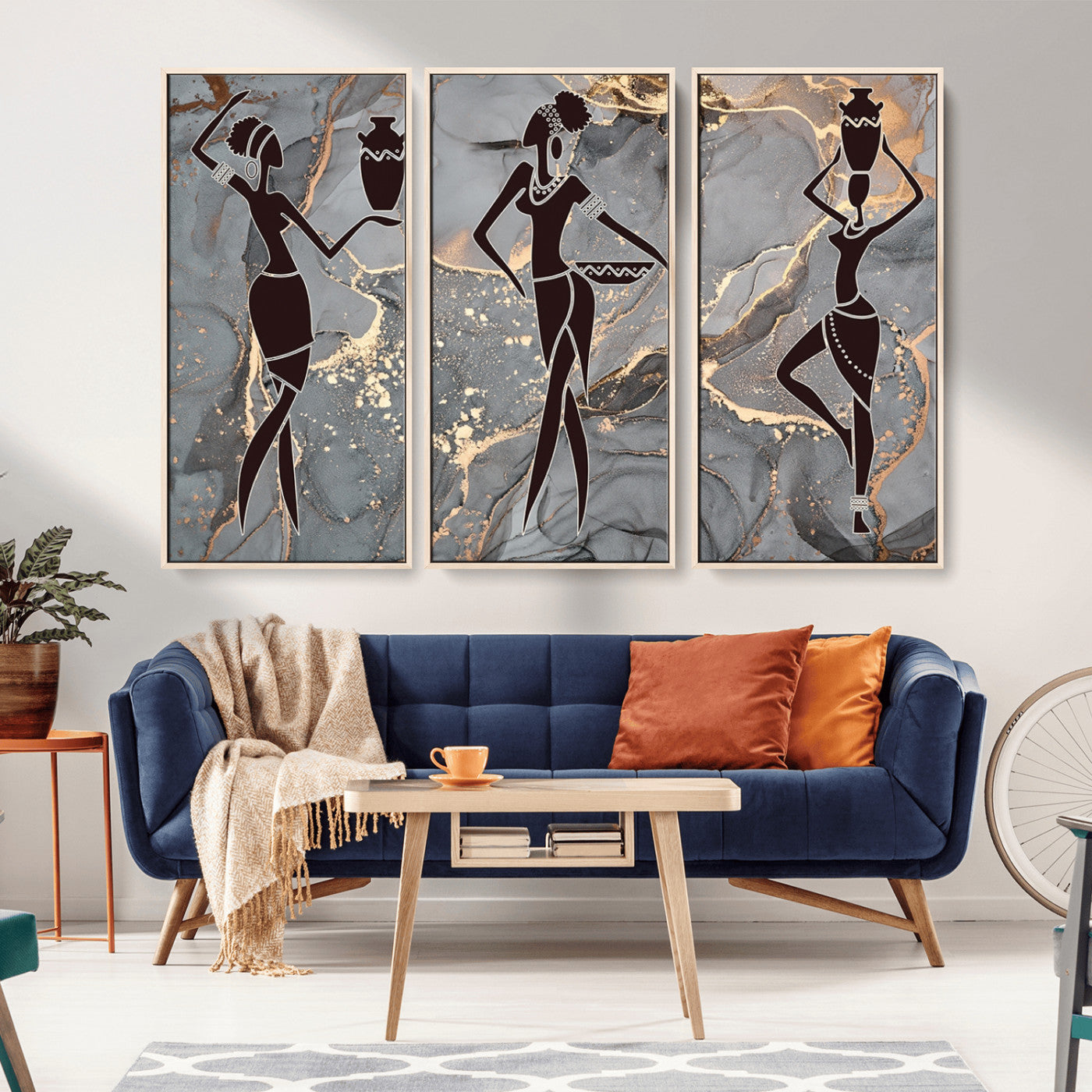25097-MGV-CV-36X24-Abstract African Womens Art Canvas Print