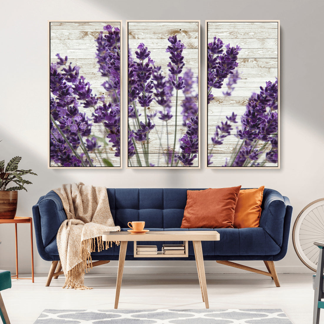 Lavender Herb Wall Art Canvas Print