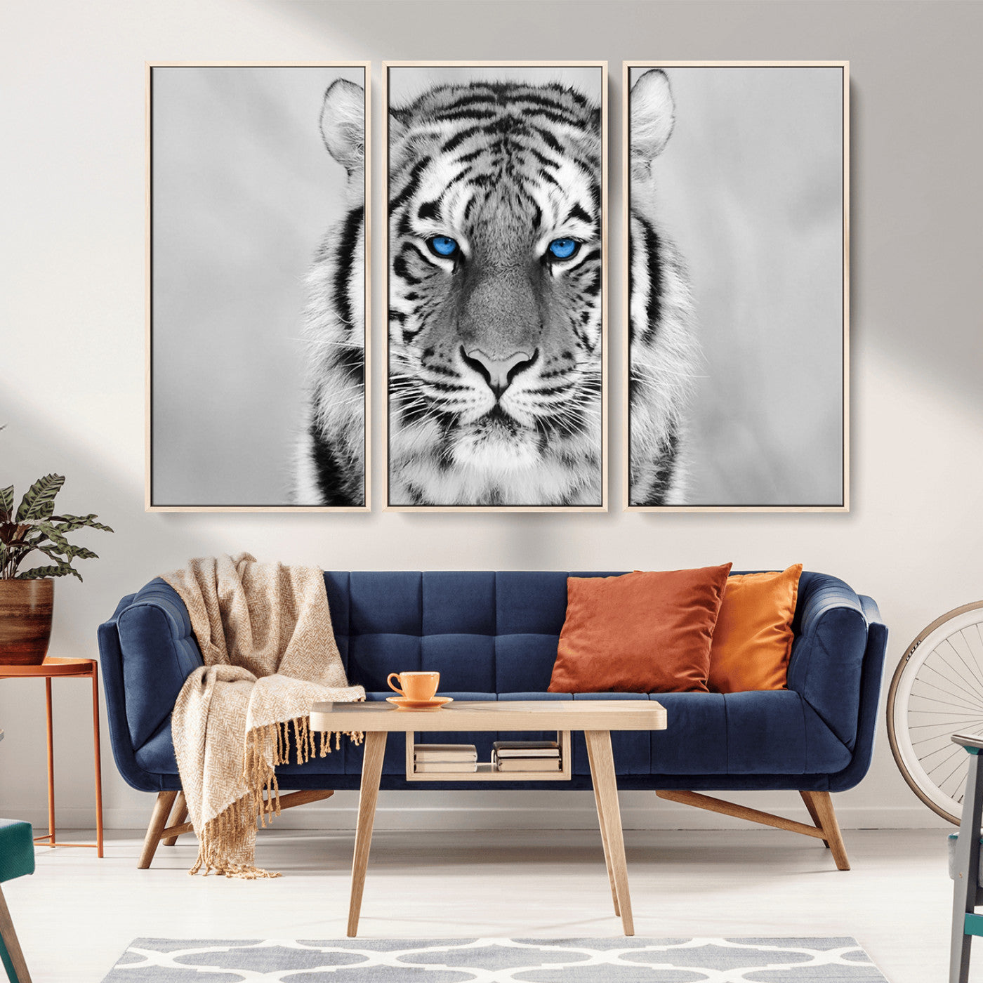-Tiger Canvas Artwork Wall Art Print