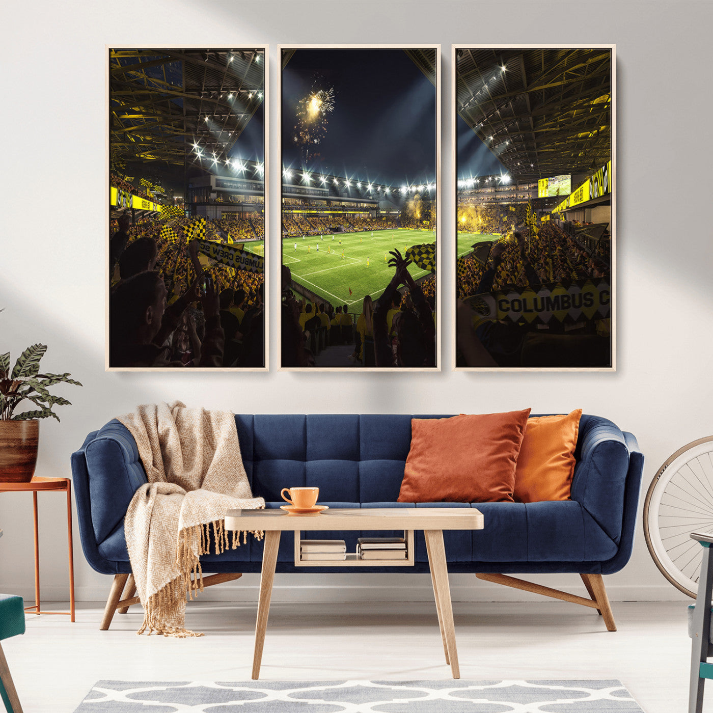 51122-MGV-CV-36X24-Columbus Crew Soccer Team Print - Columbus Crew Stadium Wall Art Canvas Print