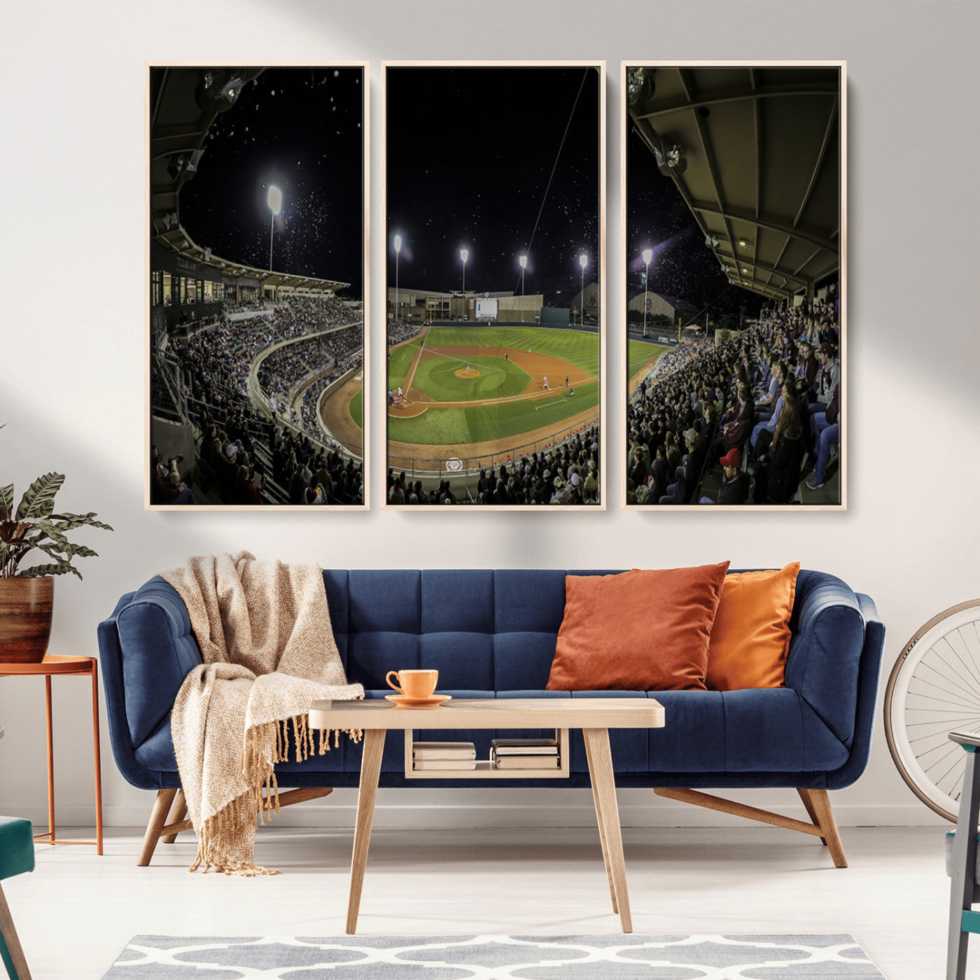 -Olsen Field at Blue Bell Park - Texas A&M Aggies Baseball Stadium Wall Art Canvas Print