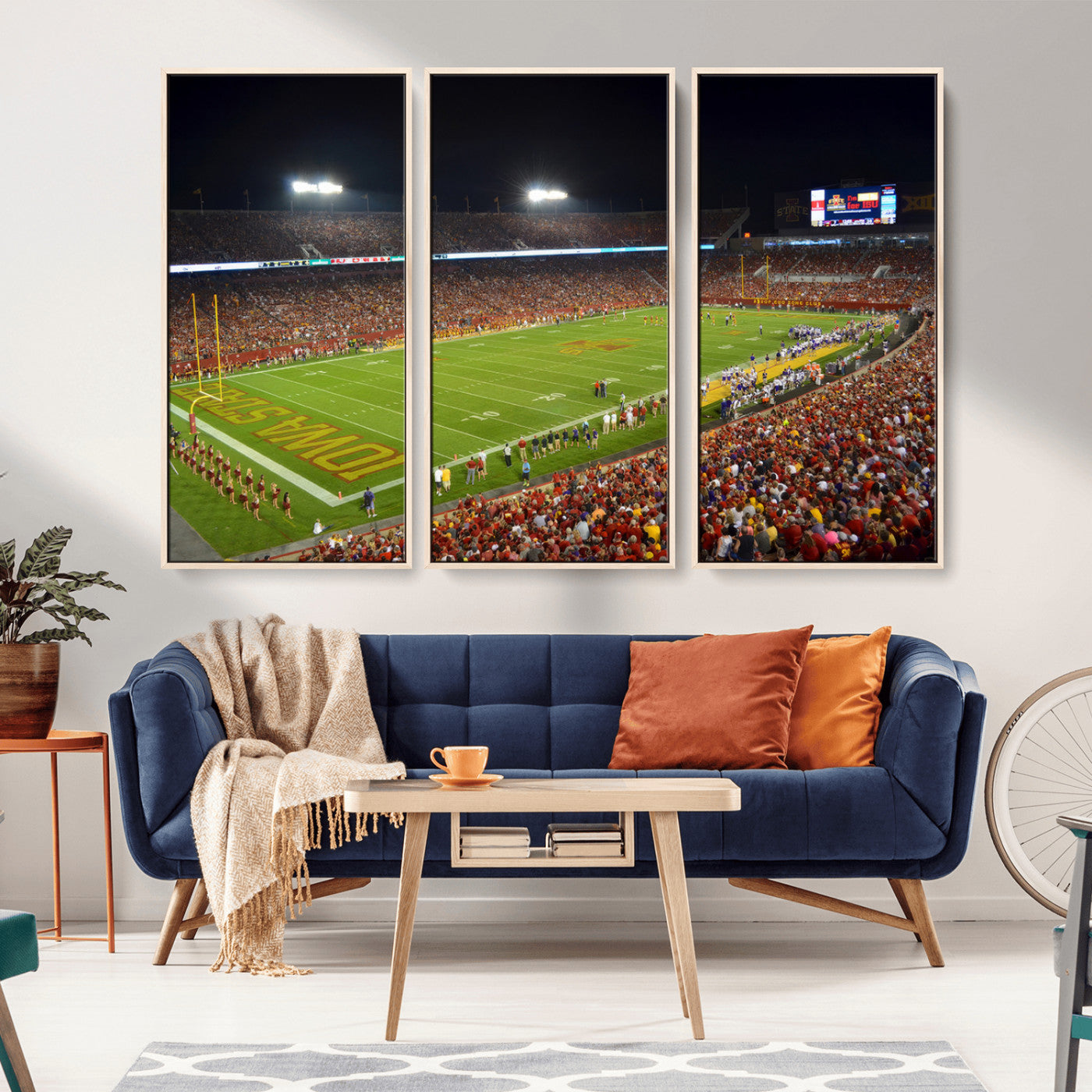 27211-MGV-CV-36X24-Iowa State University Cyclones Football Team Print - Ames Jack Trice Stadium Canvas Print