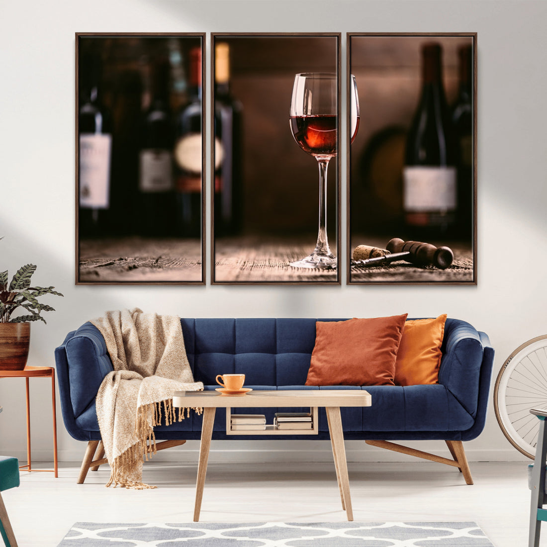 Red Wine and Bottle Canvas Print