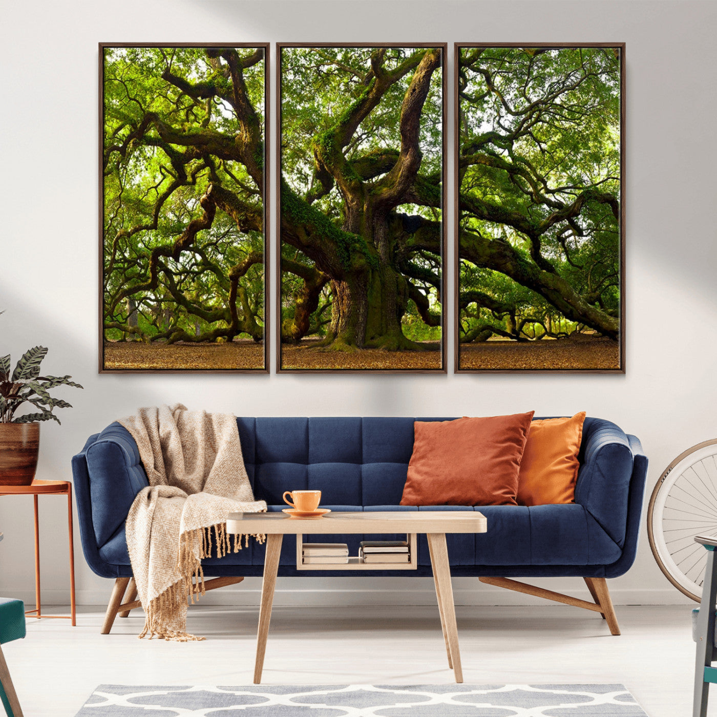 29407-MGV-CV-36X24-Angel Oak Tree Wall Art Canvas Print | Forest Tree Nature Photography Print on Canvas | Large