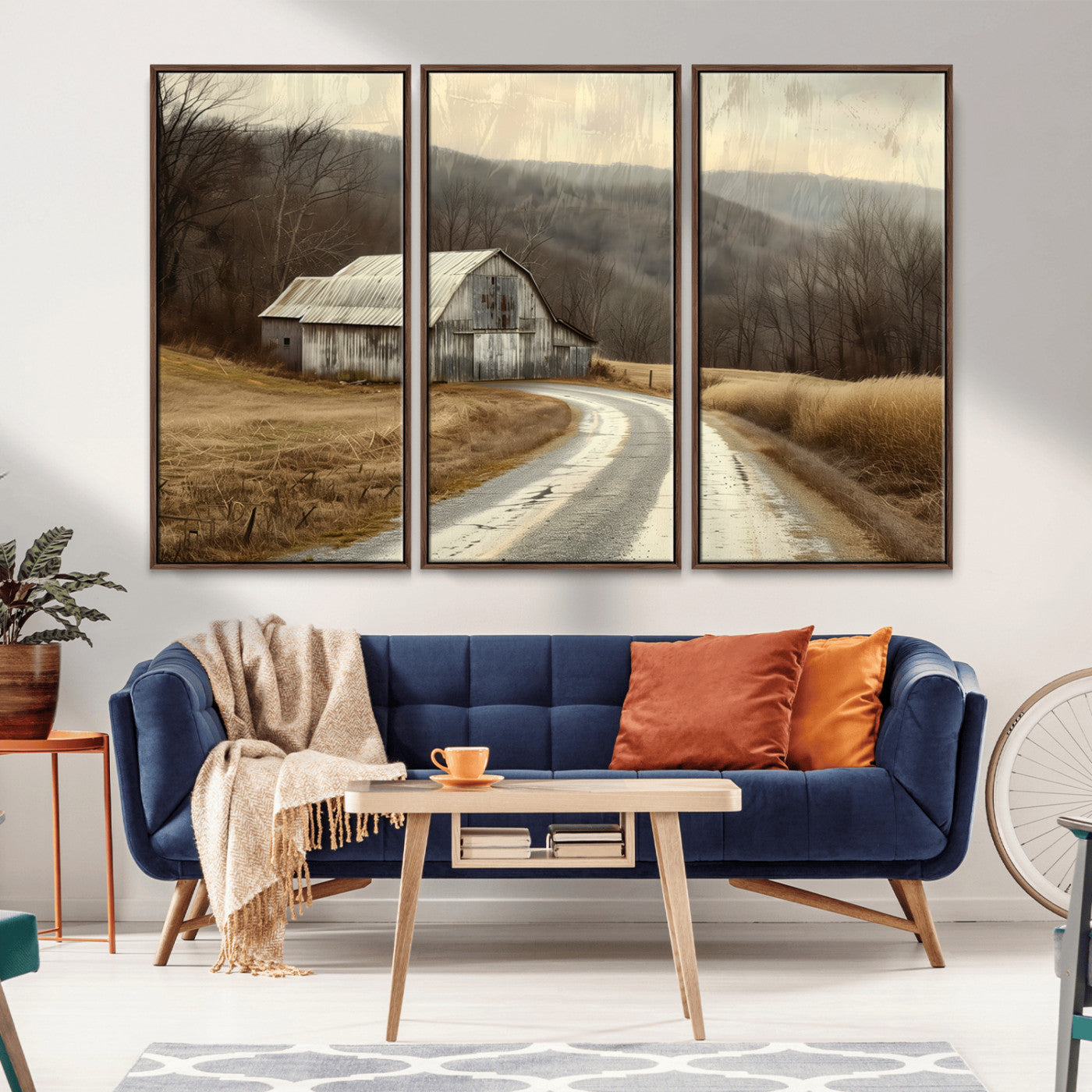 10376-MGV-CV-36X24-Vintage Barn for Farmhouse Wall Decor Canvas Print