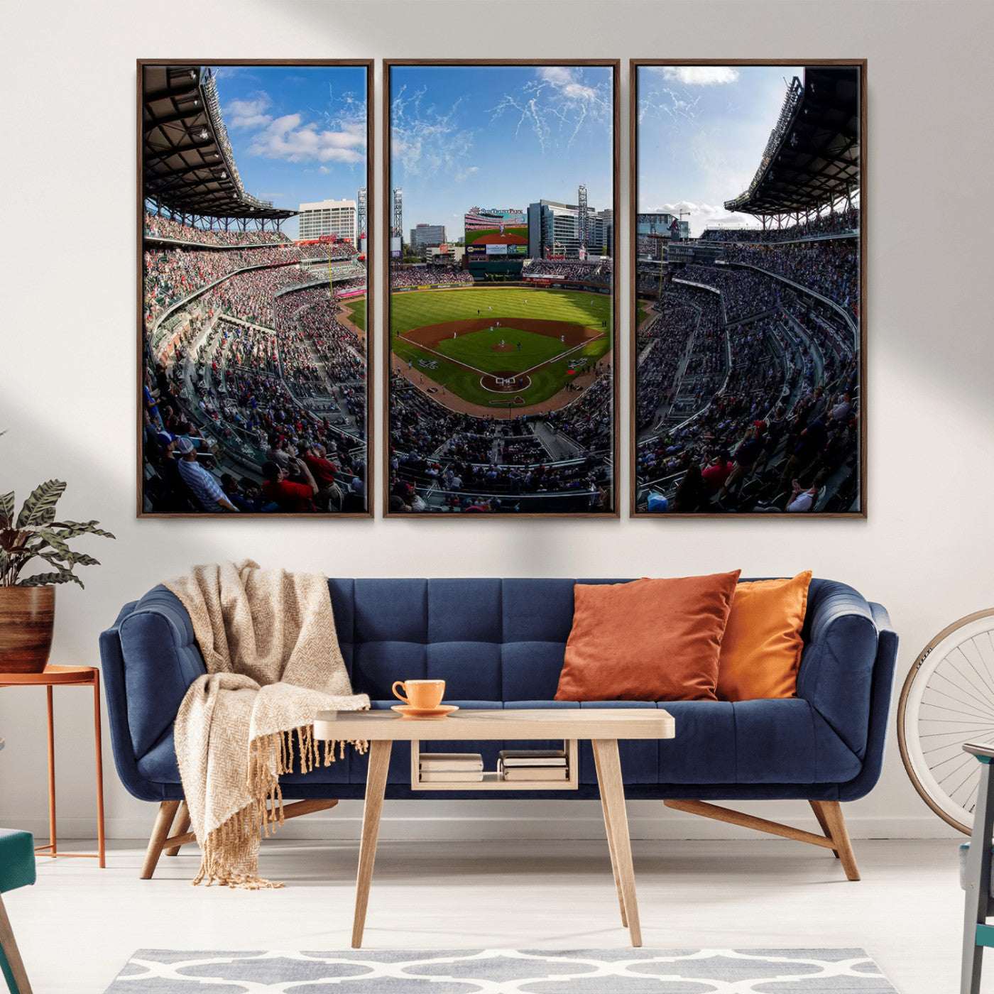 78608-MGV-CV-36X24-Truist Park Stadium Canvas Wall Art - Atlanta Braves Game Day Exclusive Decor