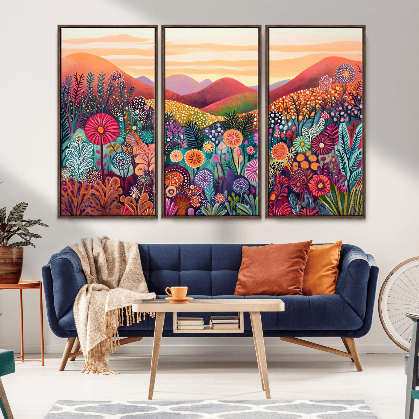 51484-MGV-CV-36X24-Yayoi Kusama 1986 Wall Art Print – Yayoi Kusama Wabi Sabi Japanese Wall Art Print - Vibrant Abstract